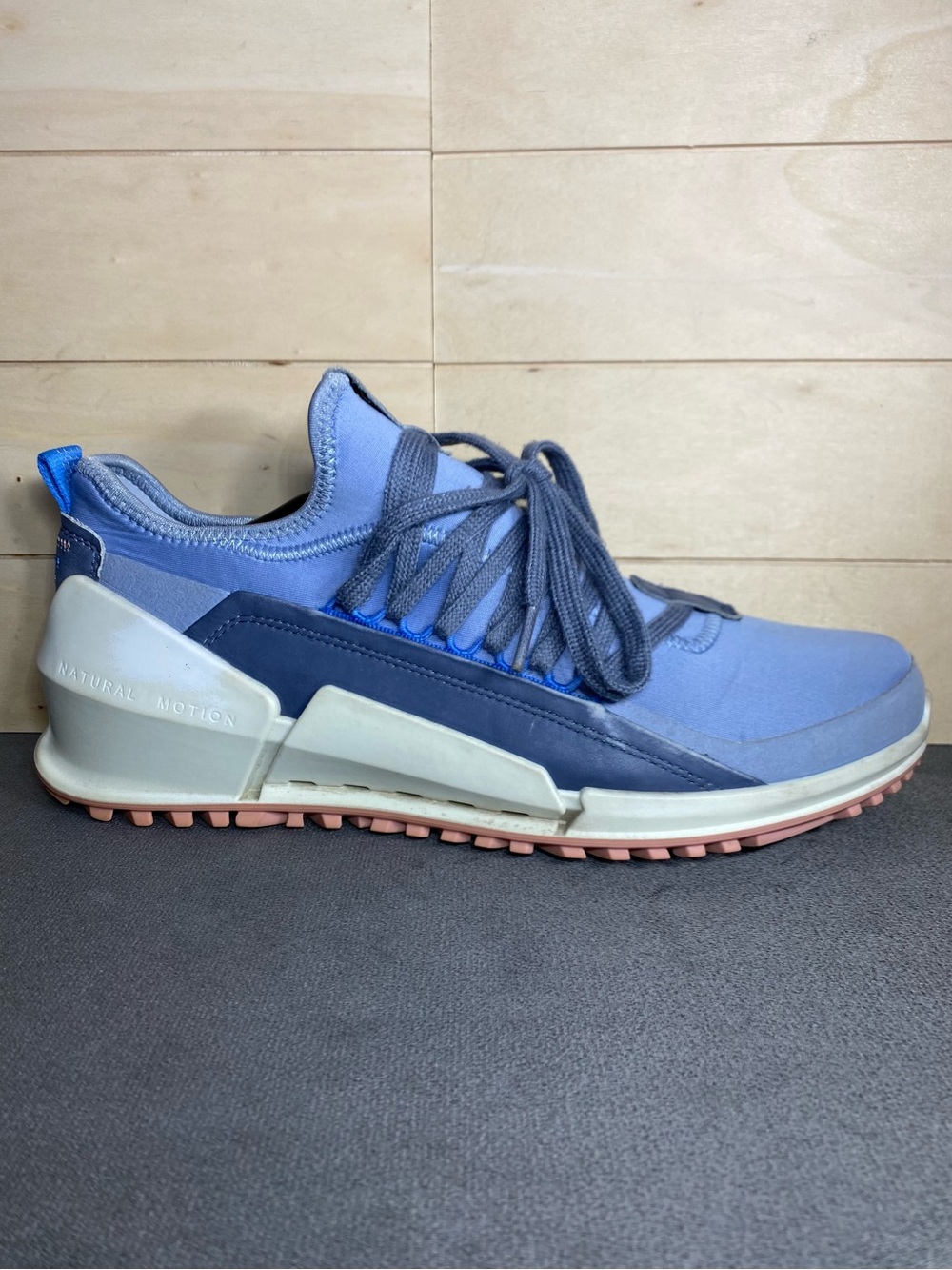 Ecco Biom 2.0 Blue Fabric Women's Size 10.5 Shoes Sneakers Natural Motion